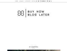 Tablet Screenshot of buynowbloglater.com